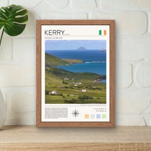 Stampa Kerry Irlanda / Arte Dingle Irlanda / Stampa Kerry / Arte costiera irlandese / Idea regalo contea di Kerry / Ring of Kerry / Poster di viaggio / Eire