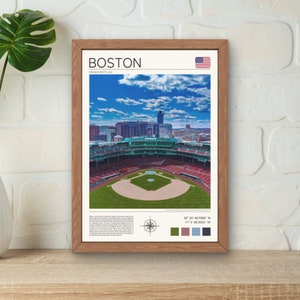 Boston Print, Boston Art Print, Boston Wall Art, Fenway Park Art Print, Boston Photography Art, Boston Massachusetts Poster, Boston Baseball