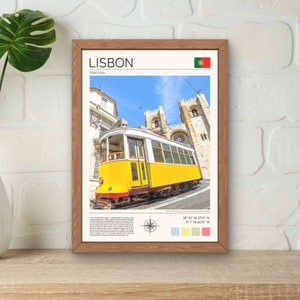 Impressão de Lisboa, pôster de Lisboa, arte de parede de Portugal, arte de parede de Lisboa, impressão de arte de Lisboa, pôster do bonde de Lisboa, presente de Lisboa, Portugal, foto de Lisboa