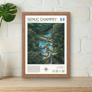 Semuc Champey Print, Semuc Champey Wall Art, Guetemala Poster, Semuc Champey Photo, Guatemala Travel Art, Semuc Champey Digital Print