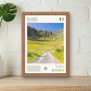 Sligo Print, Sligo Ireland Art, Sligo Landscape Photo, Ireland Coastal Art, County Sligo Gift Idea, Gleniff Horseshoe Drive, Benbulben