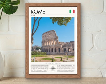 Pôster de Roma | Arte de Parede de Roma | Fotografia de Viagem | Impressão de Viagem | Impressão Digital | Pôster da Itália | Arte da Itália | Ideia de Presente do Coliseu | Presente de Roma