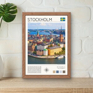 Stockholm Print, Stockholm Wall Art, Stockholm Art Print, Gamla Stan Stockholm Print, Sweden Travel Print, Stockholm Cityscape