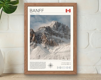 Banff Poster | Banff Print | Banff National Park Wall Art | National Park Poster | Canadian Rockies Photography | Digital Print | Banff Gift