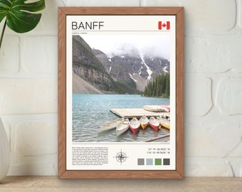 Banff National Park Print, Moraine Lake, Rocky Mountains (Digital Download)