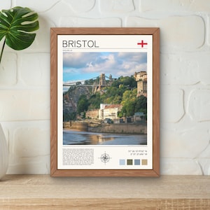 Bristol Print, Bristol Wall Art, Clifton Suspension Bridge Art, Bristol Photography Print, Bristol City Artwork, Bristol Wall Decor