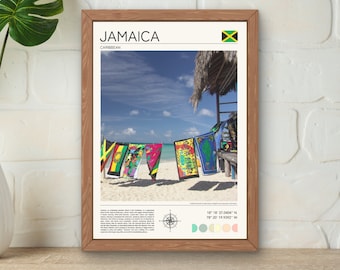 Impresión de Jamaica / Impresión de Negril Beach / Arte de la pared de Jamaica / Impresión de arte de Jamaica / Impresión de carteles del Caribe / Idea de regalo de Jamaica / Regalo de viaje de Jamaica