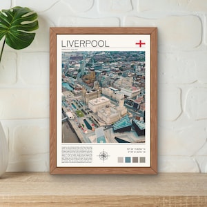 Liverpool Print, Liverpool Wall Art, Liverpool Skyline Print, Liverpool Waterfront, Liverpool Artwork, Liverpool Travel Print, Merseyside