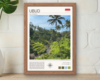 Ubud Bali Rice Terraces Travel Print (Digital Download)