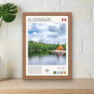 Algonquin Print, Algonquin Wall Art, Algonquin Park Poster, Algonquin Ontario Artwork, Travel Wall Art, Canadian Landscape Art, Forest Art