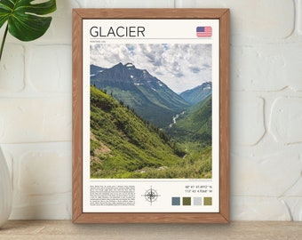 Glacier National Park Print, Montana Landscape Photography (Digital Download)