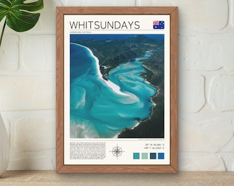 Whitsundays Australia Print, Whitehaven Beach Wall Art (Digital Download)