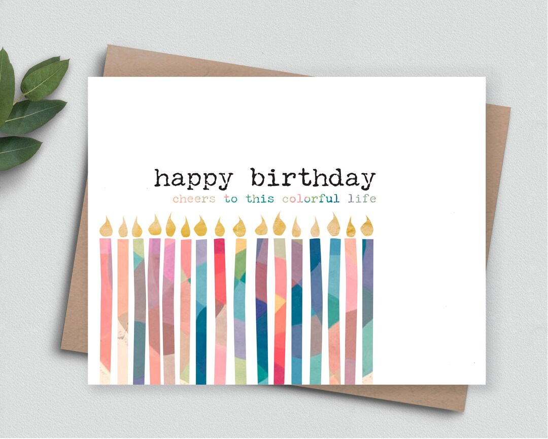 HAPPY BIRTHDAY CHEERS to This Colorful Life Birthday Celebration