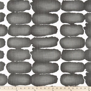 Premier Prints Soft Black Ink Dot 54&quot;wide Slub canvas Linen look Fabric by the yard cotton decorator fabric/ Fast Shipping /Made in the USA