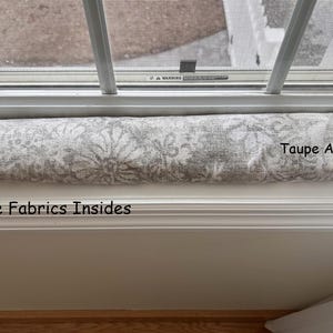 Unfilled Large Scale Extra-long Farmhouse Door Draft Stopper Draft Dodger Window Draft Stopper Buffalo Plaid Check Gray Ecru Taupe Blue