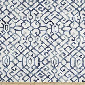 Premier Prints Jing Regal Blue Slub Canvas linen look Fabric 54 wide decorator Fabric by the yard cotton Made in the USA