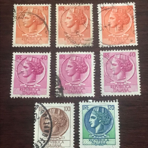 Sellos raros italianos 8 en colección