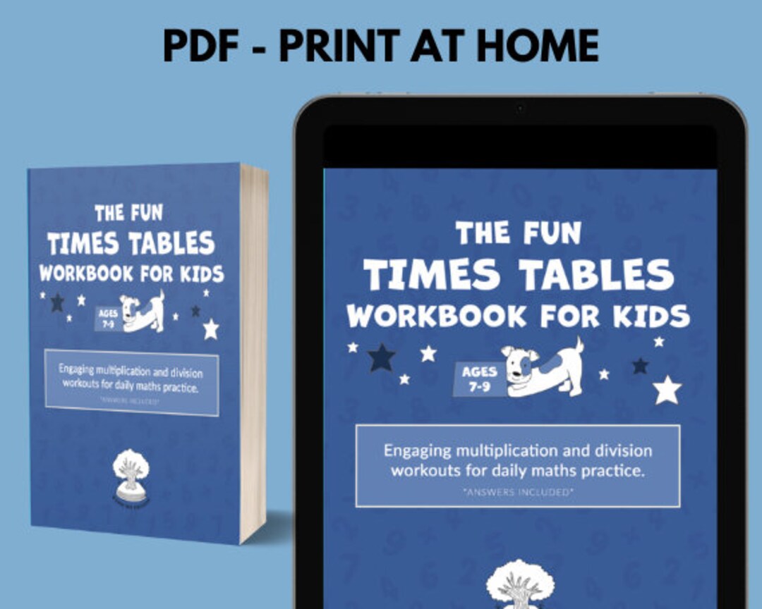 The Fun Times Tables Workbook for Kids ages 79 Engaging