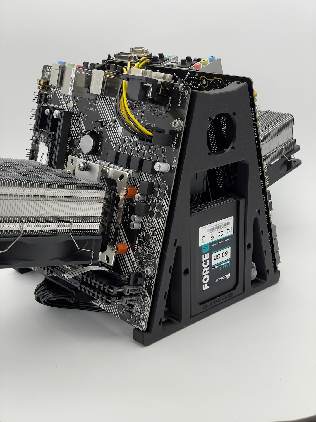 Dual Motherboard PSU Stand for CPU Crypto Mining, Test Rig, or Desktop ...