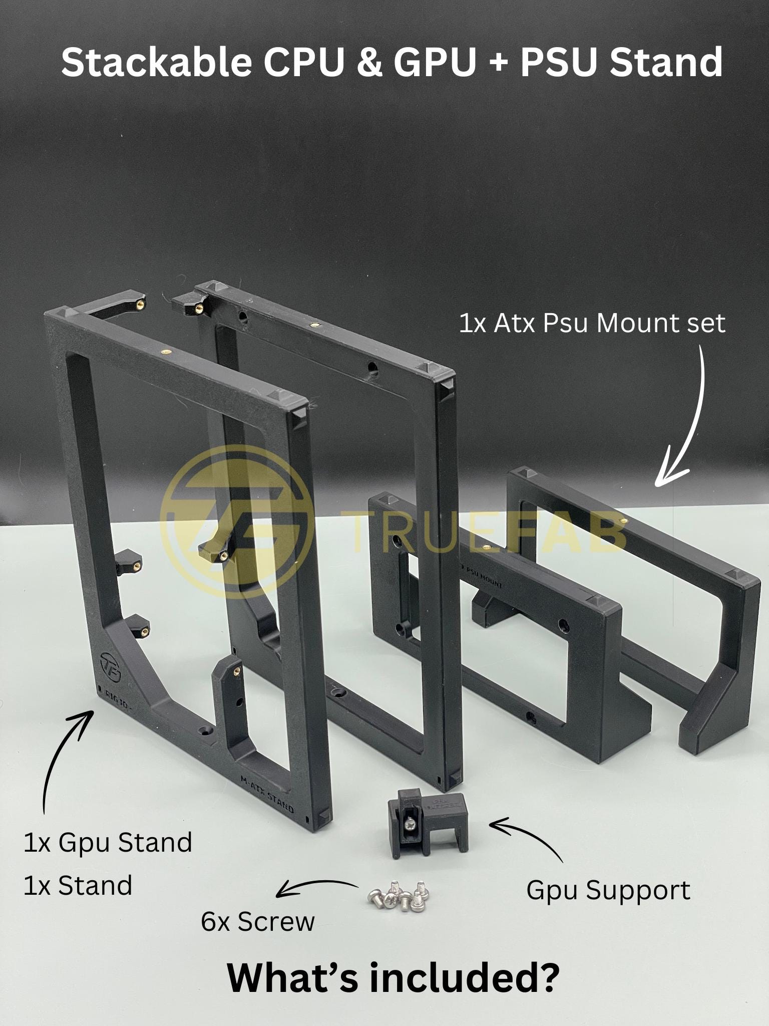 M-ATX Cpu + Gpu Stackable Rig Stand | CPU Crypto Mining, Test Rig ...