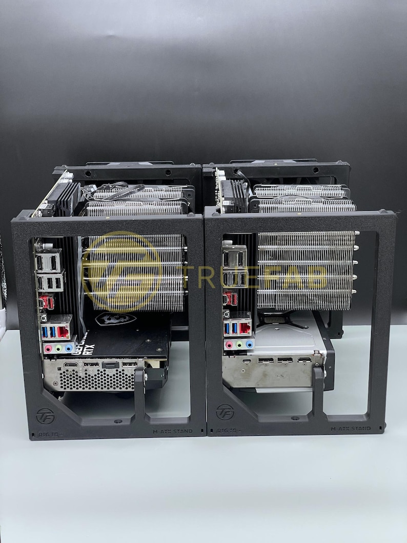 M-ATX Cpu + Gpu Stackable Rig Stand | CPU Crypto Mining, Test Rig ...