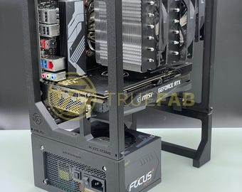 M-ATX Cpu + Gpu Stackable Rig Stand  | CPU Crypto Mining, Test Rig, Benchmark rig | Optional Atx Psu Mount | Warthog mining | AI Rig