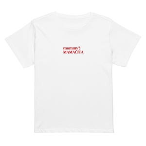 Ich bin eine Mama Mamacita Baby T-Shirt Love Island Meme Shirt Viral Tik.Tok T-Shirt Y2K Art Grafik Crop Top Lustiges Flirty Top Süßes Mädchen Ästhetisches Shirt