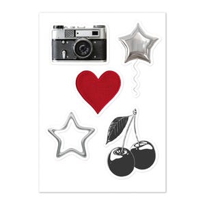 Cool Girl Sticker Sheet Star Girl Stickers Pinterest Girl Sticker Pack Downtown Girly Aesthetic Planner Laptop Stickers Water Bottle Decal