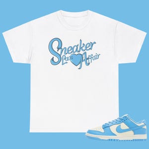 Dunk Low University Blue 2024 - Sneaker Love Affair - Unisex Heavy Cotton Sneaker Matching Tee