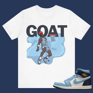 Jordan 1 High OG WMNS First in Flight - The Shiesty Goat - Unisex Sneaker Pasujące Koszulki