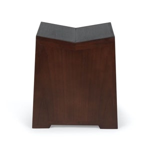 Tabouret en bois de style Chandigarh Marron foncé, noir Tabouret de couture, Charlotte Perriand, Jeanneret, Corbusier, Capitol, tabouret OWS, J.T.H. Appartements image 9