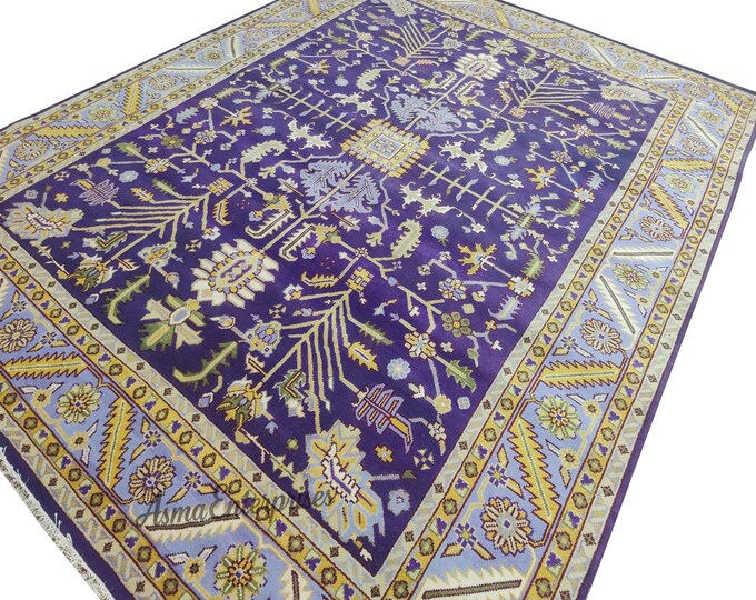 Hand-Knotted Heriz Wool Rug 12x15: Persian Oriental Area Rug 12x15 feet |Ready to Ship For Living Room Bedroom Home Decor