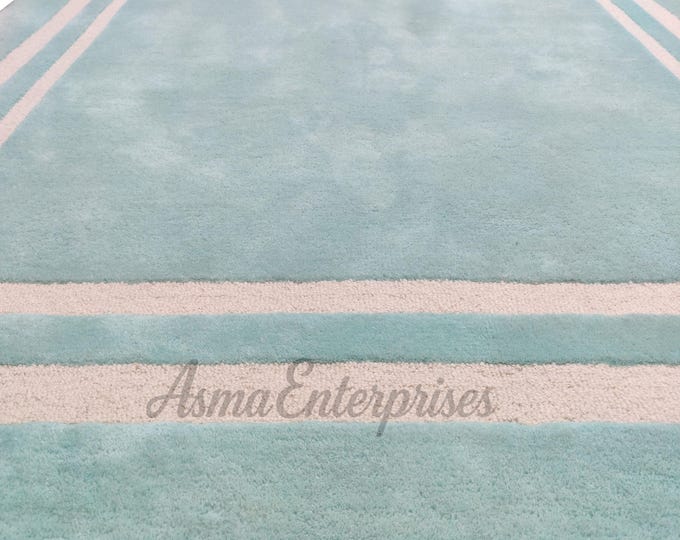 Hand-Tufted Wool Area Rug: Modern Persian Style, Soft Pile (8x10)