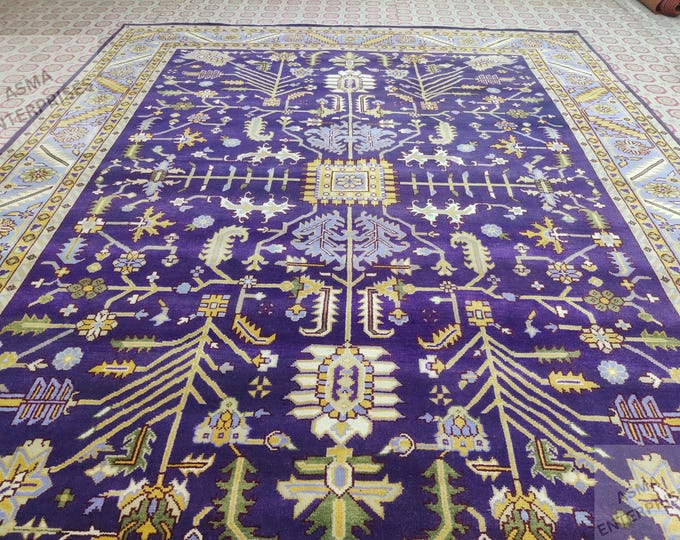 Hand-Knotted Serapi Wool Rug 12x15: Modern Heriz Style