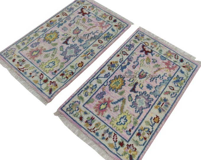 Hand Knotted Oushak Wool Rug: Antique Turkish Style, 8x10 ft
