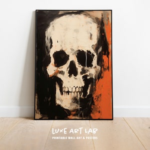 INFERNAL GRIN | Skull | Abstract art | wall art | impressionism | wall decoration