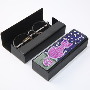 Cat Glasses storage box sunglasses case diamond painting glasses case christmas