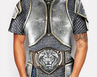 Armor knight Shirt tshirt top new custom clothing high quality Shirt tshirt
