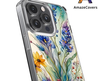 Clear iPhone Floral Case | iPhone 14 Case | Flower  iPhone  Case | 14 Pro Max Case | iPhone 13 13 Mini Case | iPhone 12 Pro Max Case  - C36