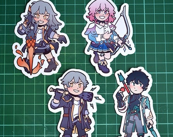 Honkai Star Rail Stickers | Trailblazers, Stelle, Caelus, March 7th, Dan Heng | HSR | Cute Character Stickers