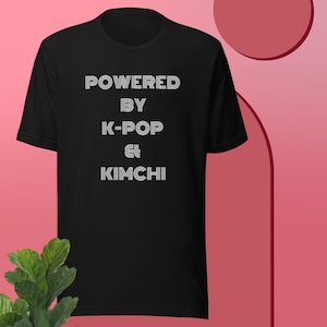K-Pop & Kimchi shirt, fun, cute, retro print, womens, stan, korea