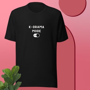 K-drama shirt, black, fun, cute, korea fan, gift, hobbies