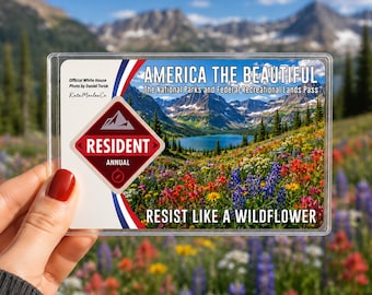 widerstehen Nationalpark-Pass-Hülle | Anti Trump America the Pass Inhaber, Wanderer Geschenk