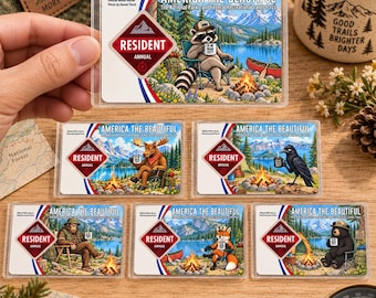 Funda para pase de parques nacionales anti-Trump, portapases FDT America the Beautiful, calcomanía "¿Ya está muerto?"