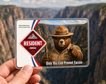 Portapases para parques nacionales, funda para pase anti-Trump en Estados Unidos, regalo para excursionistas