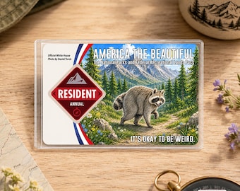 Jimothy-Raccoon-Nationalpark-Passhülle, Seattle-Raccoon-America-Passhülle, Es ist okay, anders zu sein