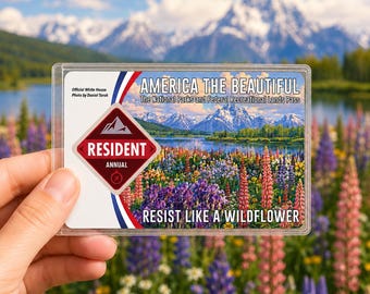 Schutzhülle für den Wildblumenpass, Anti-Trump-Passhalter für den amerikanischen Nationalparkpass