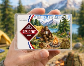 Bigfoot Campfire Passhülle, America The Beautiful Passhalter, Wandergeschenk