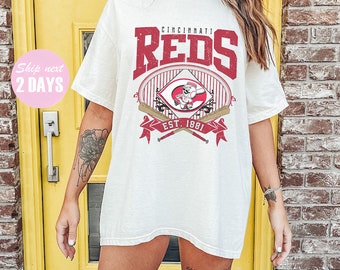 Cincinati Reds Est 1881 Vintage Baseball Fan Unisex Shirt - T-shirts Low  Price