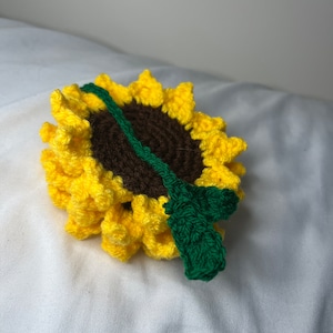 Crochet Sunflower Coaster